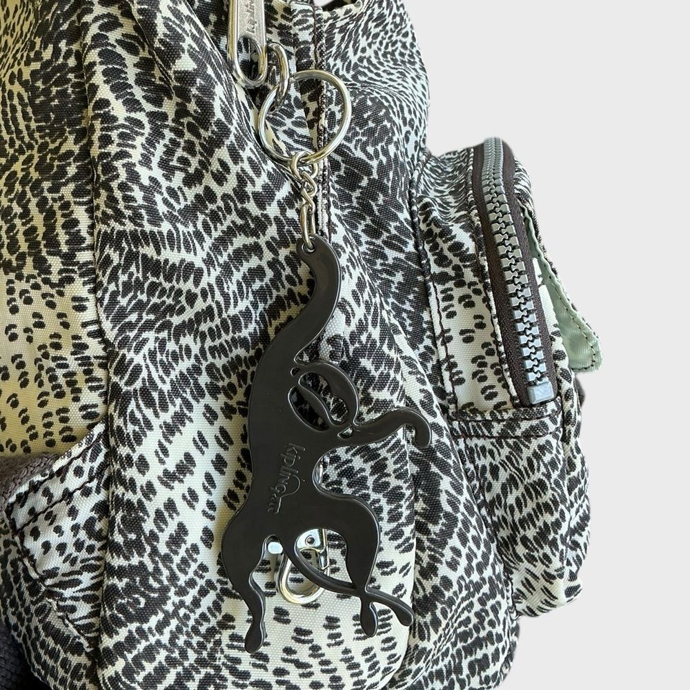Kipling Backpack Firefly Small Leopard Print Bag - image 7